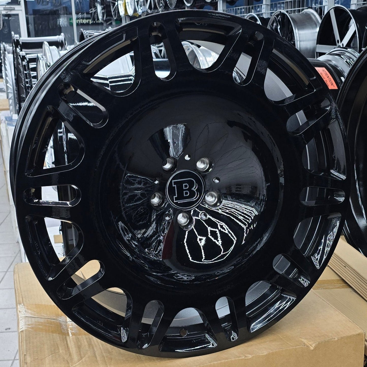 22" BRABUS STYLE WHEEL 5X112 FOR MERCEDES EQS CLS S550 S580 S63 GLE GLS GLE63 MAYBACH SUV S600 BMW 750 850 X5 X6 X7 AUDI A7 A8 BENTLEY GT GTC SPUR