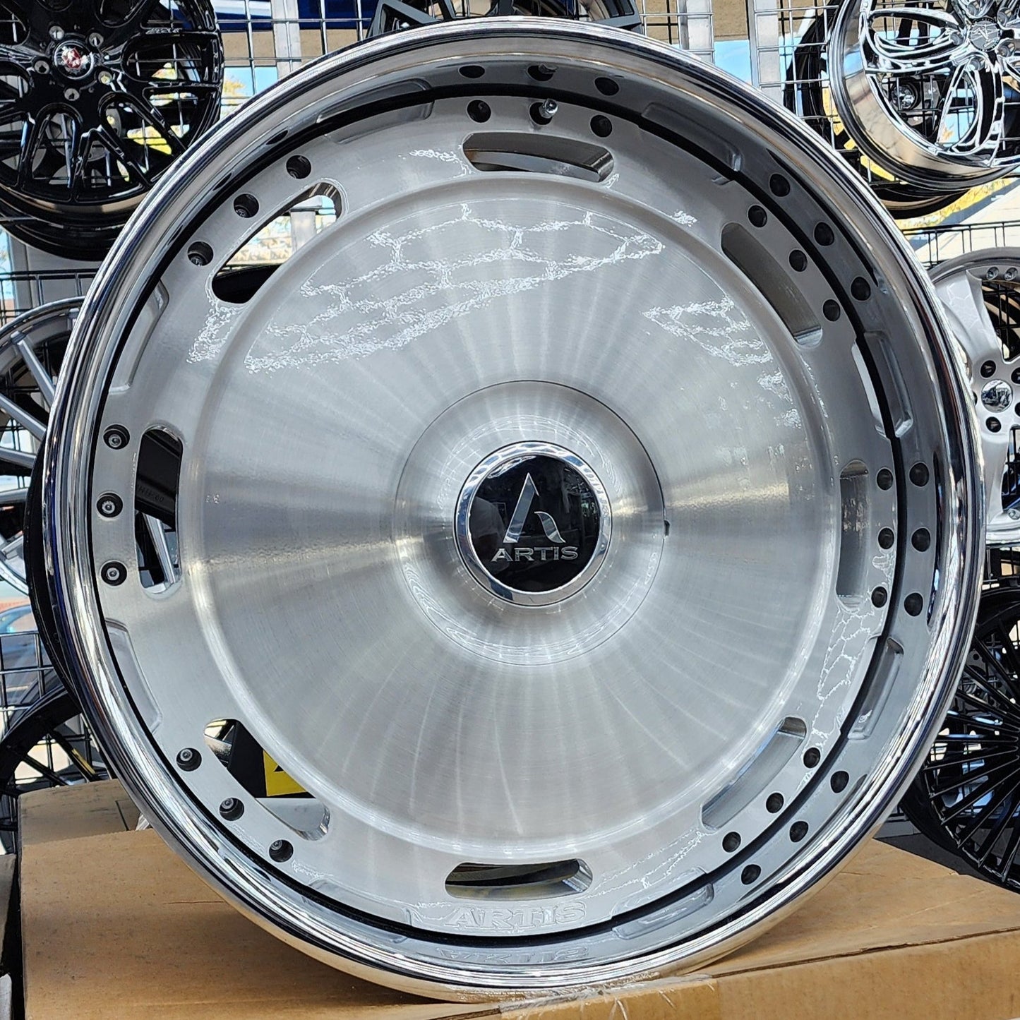 22" LEXANI AF-TRIUMPH BRUSHED (DUAL DRILLED 5X112-5X120) FOR MERCEDES S550 S580 S63 S600 MAYBACH SUV BMW 750 850 X5 X6 X7 AUDI A8 BENTLEY GT GTC CADILLAC CT6 TESLA MODEL X