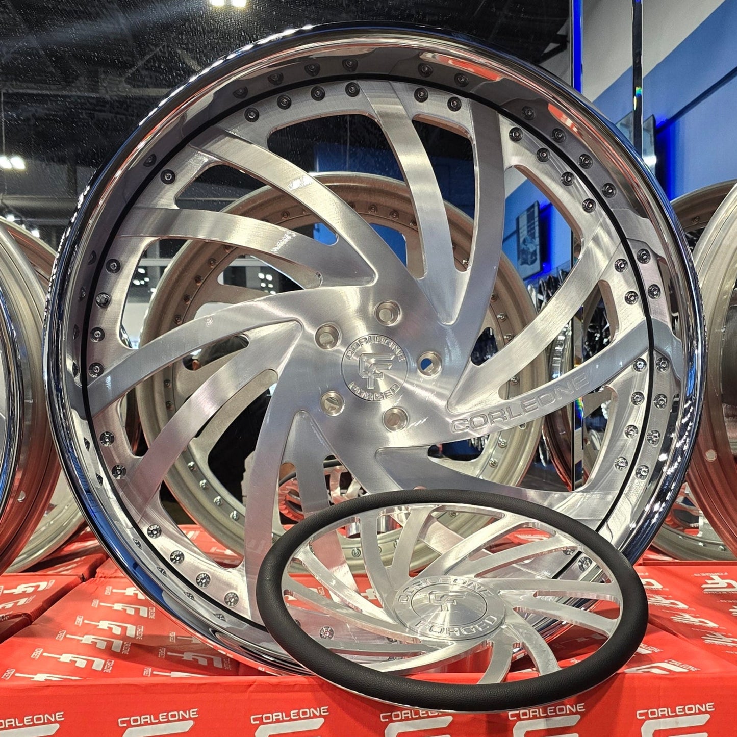 26" CORLEONE SF-2774 BRUSHED 5X5 CAPRICE IMPALA BONNEVILLE BUICK CADILLAC DONK CATALINA