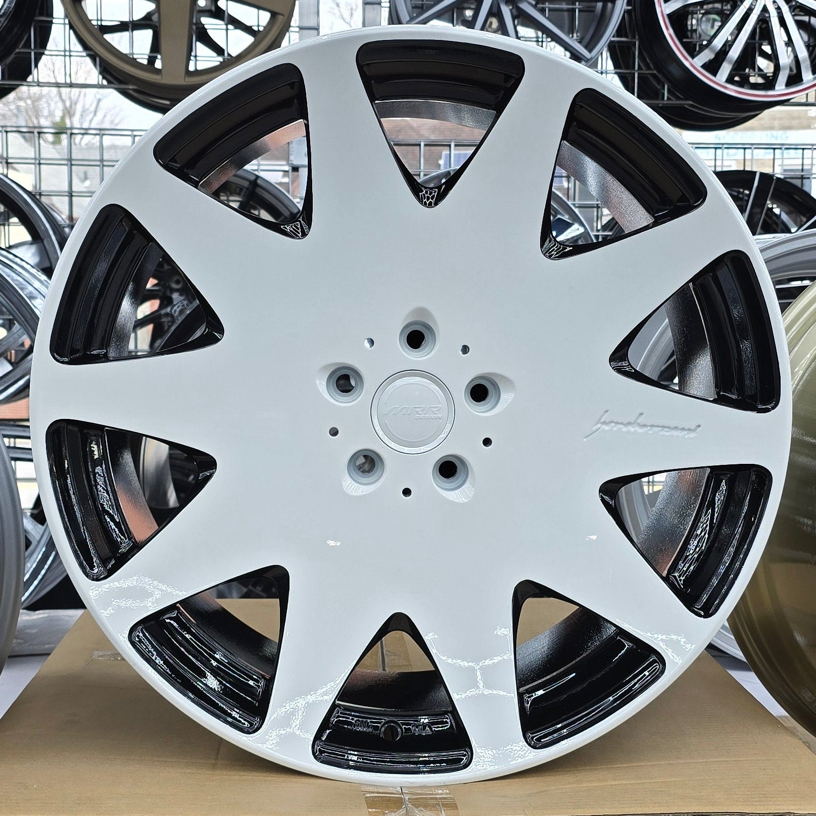 A single green leaf against a white background.